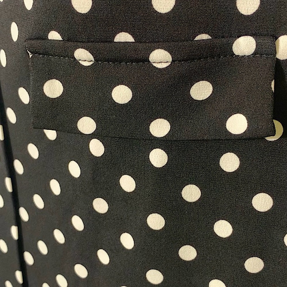 Diana Belle Black Polka Dot Button down tank top - Picture 7 of 10